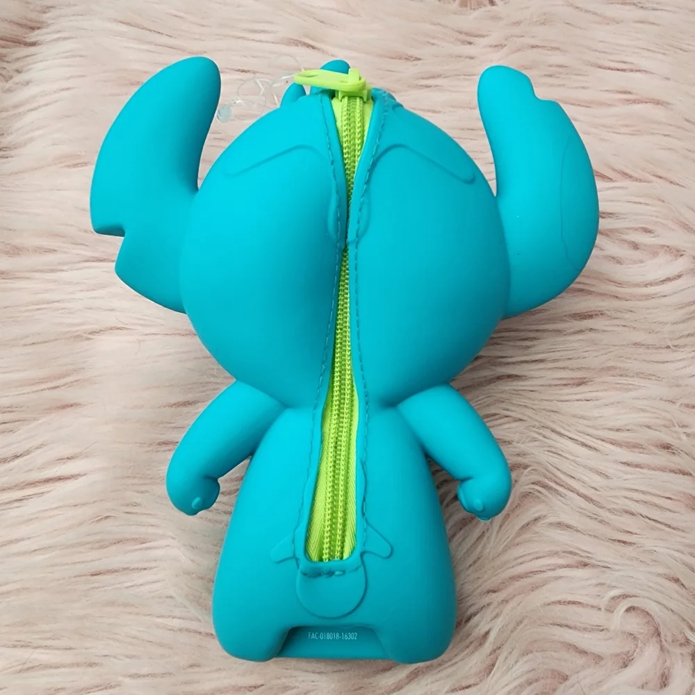 Disney Stitch blue soft pencil/makeup bag